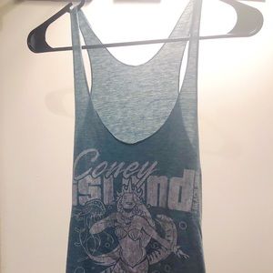Coney Island racerback mermaid tank